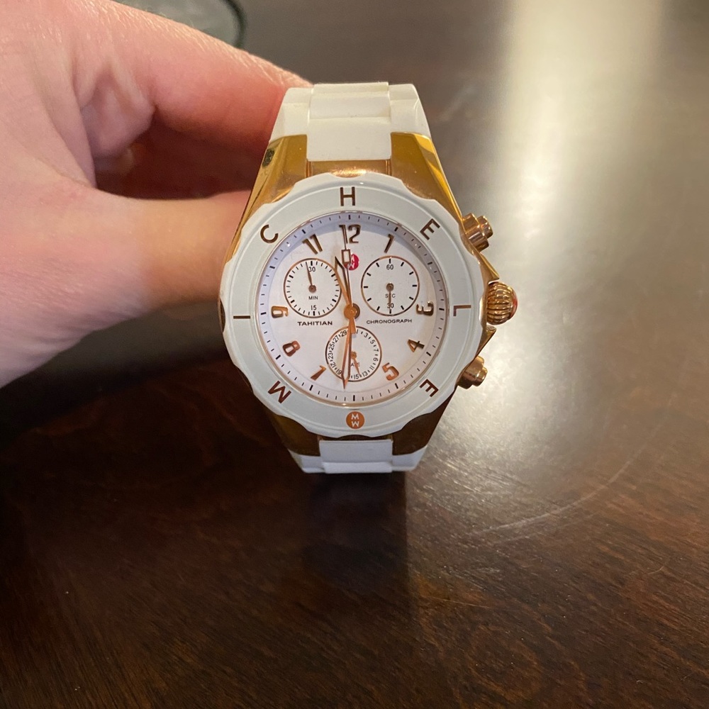 Authentic Michele Jelly Tahitian Watch